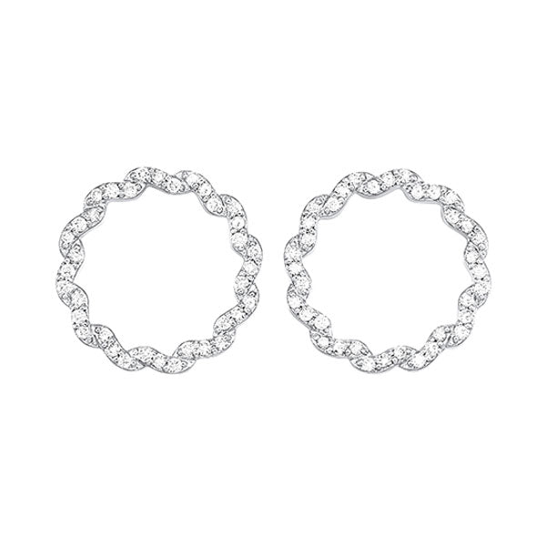 14KT WHITE GOLD DIAMOND (1CTW) EARRING