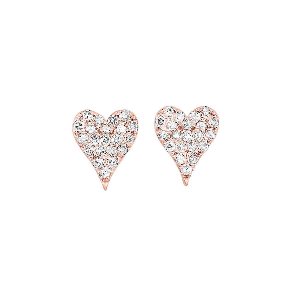 10Kt Rose Gold Diamond (1/5Ctw) Earring
