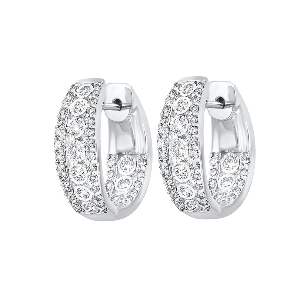 14KT WHITE GOLD DIAMOND (1CTW) EARRING