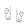 10KT WHITE GOLD DIAMOND (1/4CTW) EARRING