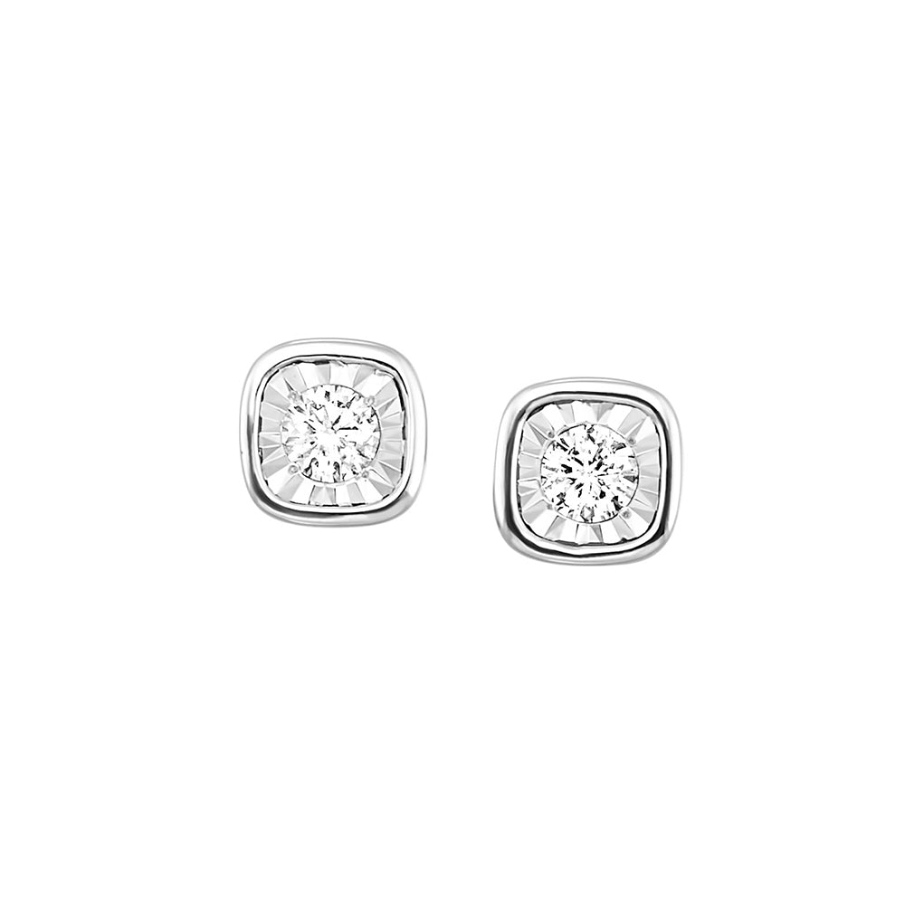 14KT WHITE GOLD DIAMOND (1/6CTW) EARRING