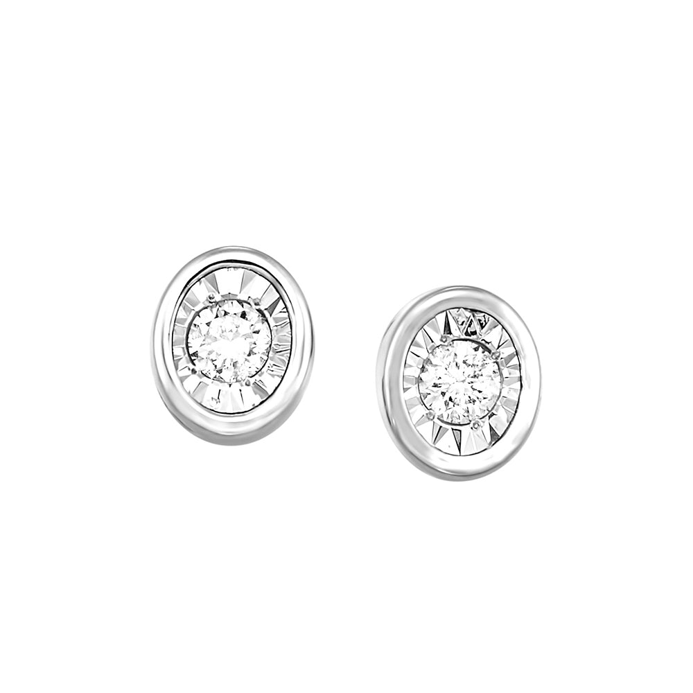 14KT WHITE GOLD DIAMOND (1/6CTW) EARRING