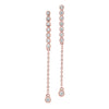 14KT Rose Gold Dangle Earrings 1/5 CTW
