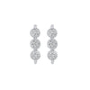 10KT Circle Bar Earrings -- 1/8 CTW