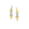 Diamond XOXO Anniversary Earrings in 14k Yellow Gold (0.06ctw)