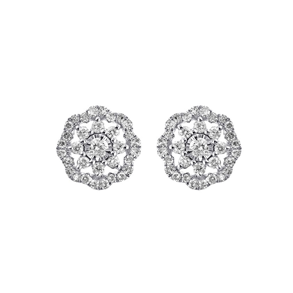 14KT WHITE GOLD DIAMOND (1/3CTW) EARRING