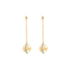 10KT YELLOW GOLD DIAMOND (1/6CTW) EARRING