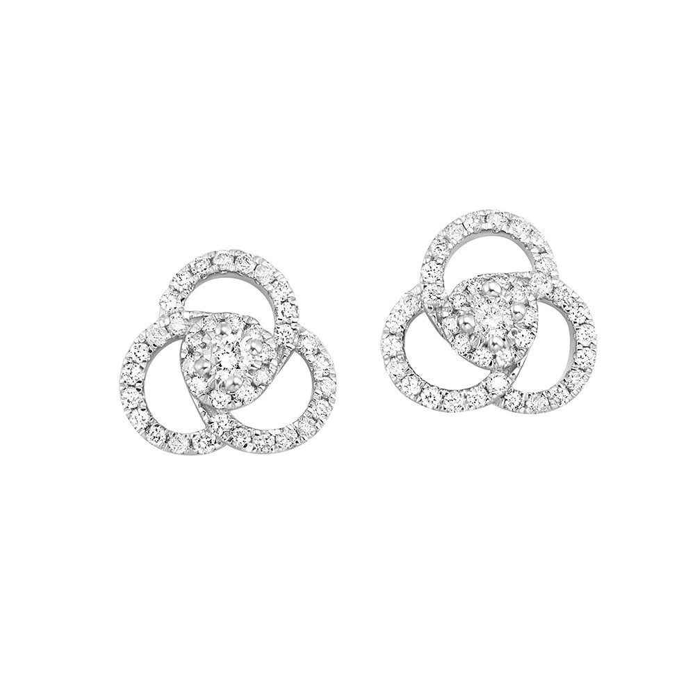 14KT WHITE GOLD DIAMOND (1/3CTW) EARRING