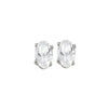 14KT WHITE GOLD WHITE TOPAZ (1 CTW) EARRING