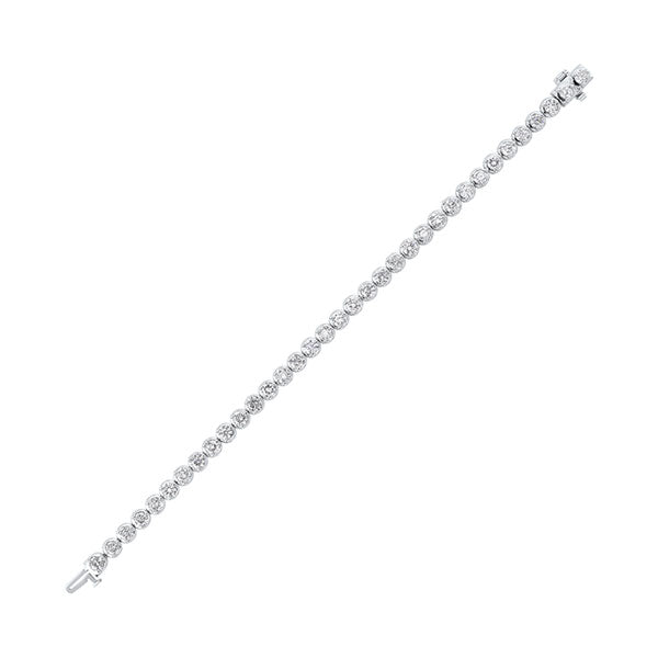 14Kt White Gold Diamond (7Ctw) Bracelet