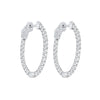 14KT WHITE GOLD DIAMOND (1 1/2CTW) EARRING