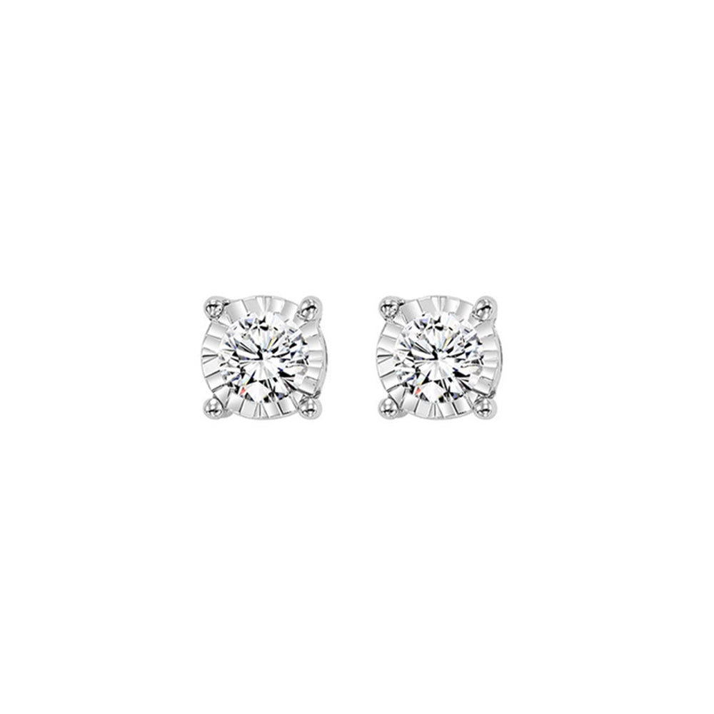 14KT WHITE GOLD DIAMOND (1/2CTW) EARRING