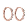 14KT ROSE GOLD DIAMOND (1/8CTW) EARRING