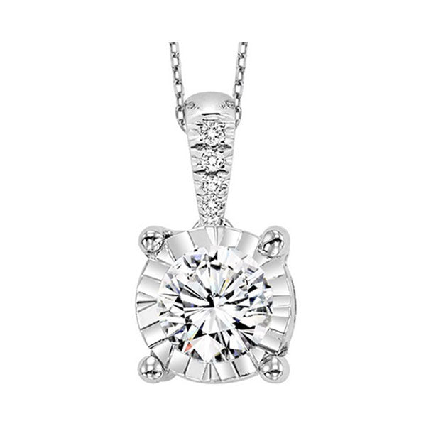 14KT WHITE GOLD DIAMOND (1CTW) PENDANT