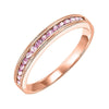 14KT ROSE GOLD PINK TOURMALINE (1/4 CTW) RING