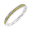 14KT WHITE YELLOW GOLD DIAMOND(1/8CTW) RING