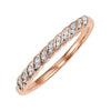 10KT diamond 1/20CTW band- Available in Rose, Yellow and White Gold