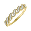 14KT YELLOW GOLD DIAMOND (1/10 CTW) BAND
