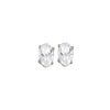 14KT White gold 7/8 Gemstone Stud Earrings