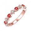 Gemstone and Diamond Stackable Ring