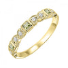 10KT Stackable Princess Cut Gemstone Ring