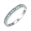 10KT Round Gemstone Stackable Ring