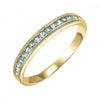 10KT Round Gemstone Stackable Ring