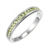 10KT Round Gemstone Stackable Ring