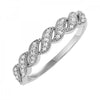 10KT Diamond (1/10 CTW) Band- Available in Rose, Yellow and White Gold