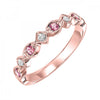 Gemstone and Diamond Stackable Ring