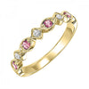 Gemstone and Diamond Stackable Ring