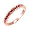 10KT Round Gemstone Stackable Ring