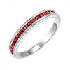 10KT Round Gemstone Stackable Ring