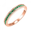 10KT Round Gemstone Stackable Ring