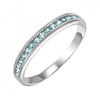 10KT Round Gemstone Stackable Ring