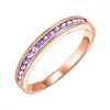 10KT Round Gemstone Stackable Ring