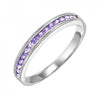 10KT Round Gemstone Stackable Ring