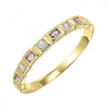 Baguette Gemstone and Diamond Stackable Ring