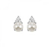 10KT Oval Gemstone Stud Earrings