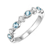 Gemstone and Diamond Stackable Ring