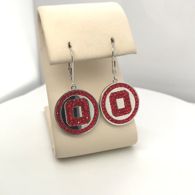 College Spirit "O" Disc Earrings