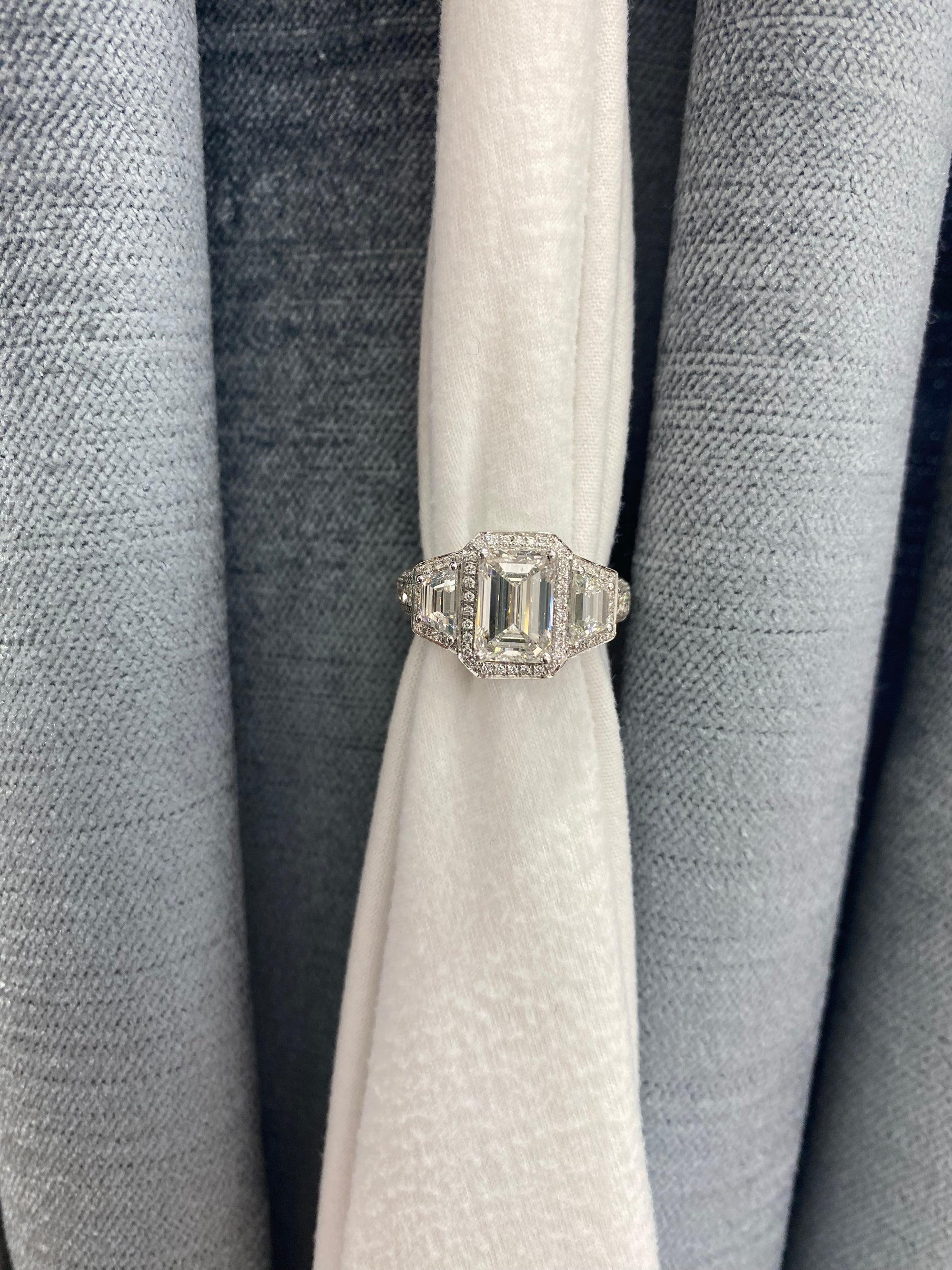 Sophia Emerald Cut Engagement Ring