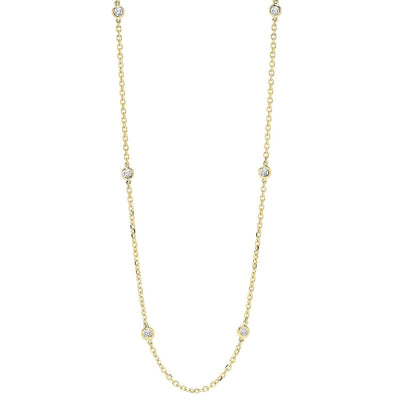14KT Gold Diamond D.B.T.Y Fashion Necklace 1/4 ctw