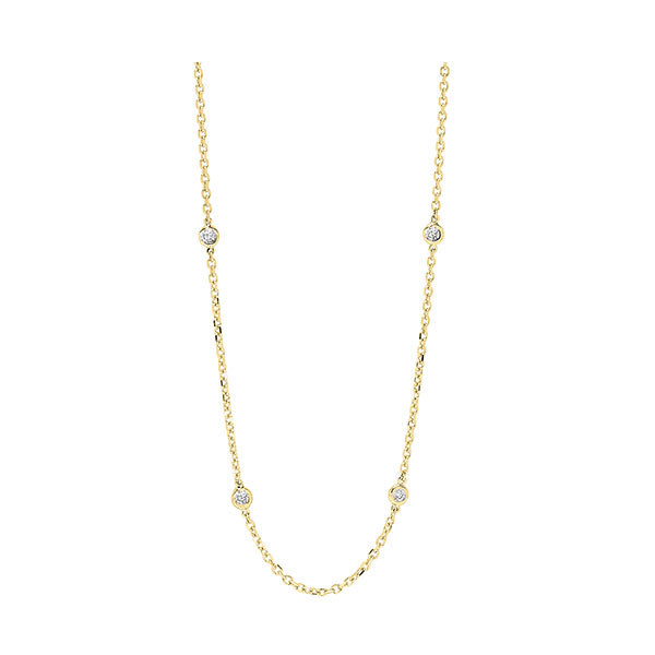 14Kt Yellow Gold Diamond (1 1/2Ctw) Necklace