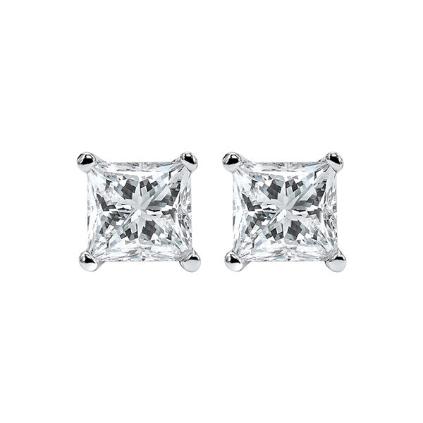 14KT WHITE GOLD DIAMOND (1 3/8CTW) EARRING