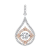 SILVER CUBIC ZIRCONIA (1/20 CTW) PENDANT