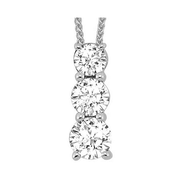 14KT WHITE GOLD DIAMOND (1/2CTW) PENDANT