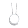 SILVER CUBIC ZIRCONIA  PENDANT