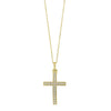 14K Yellow Gold Diamond Cross Pendant