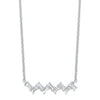 14K Zig Zag Diamond Necklace 1/5 CTW